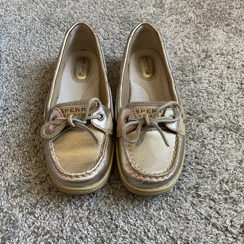 Sperry Angelfish Gold boatshoes